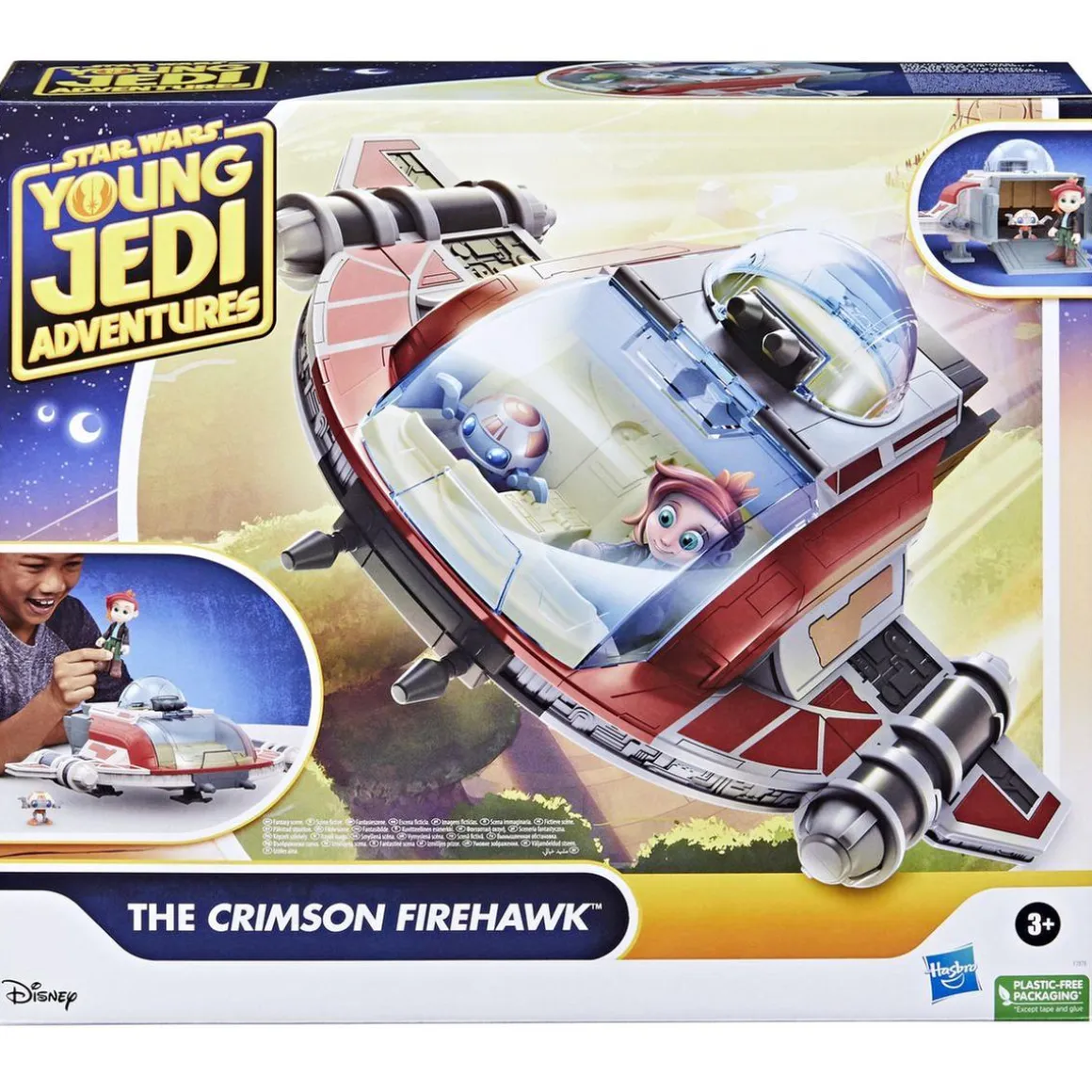 Hasbro - Star Wars - Barco The Crimson Firehawk de Star Wars con 2 figuras de acción ㅤ