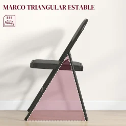 Homcom - 2 sillas plegables Negro