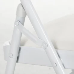 Homcom - 2 sillas plegables Blanco