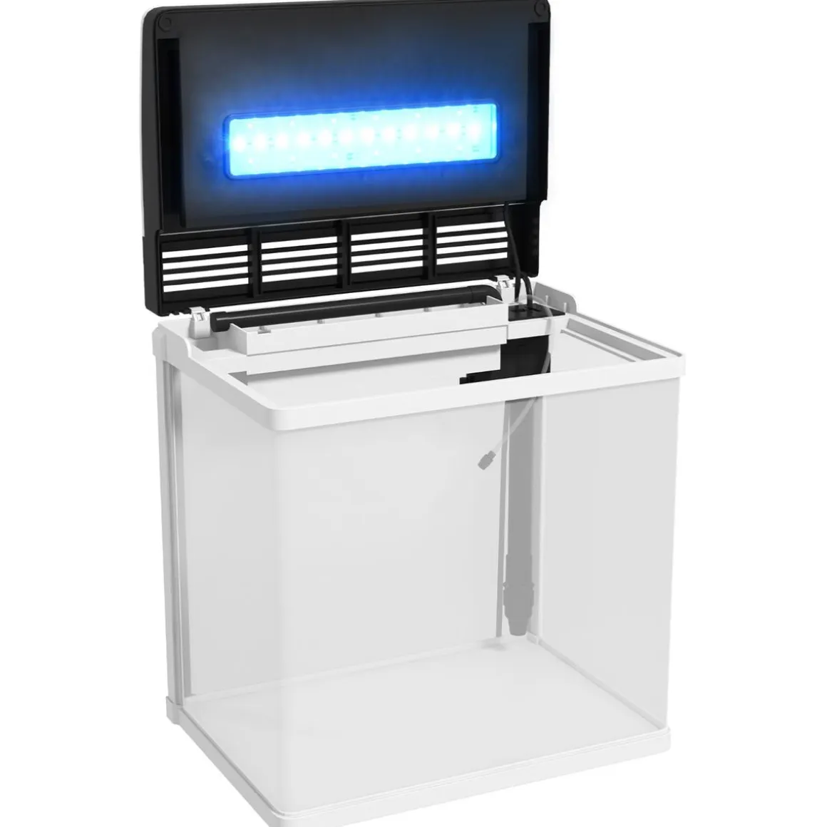 Homcom - Acuario 28L con filtro e iluminación