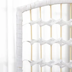 Homcom - Biombo de cuerda de papel 4 paneles