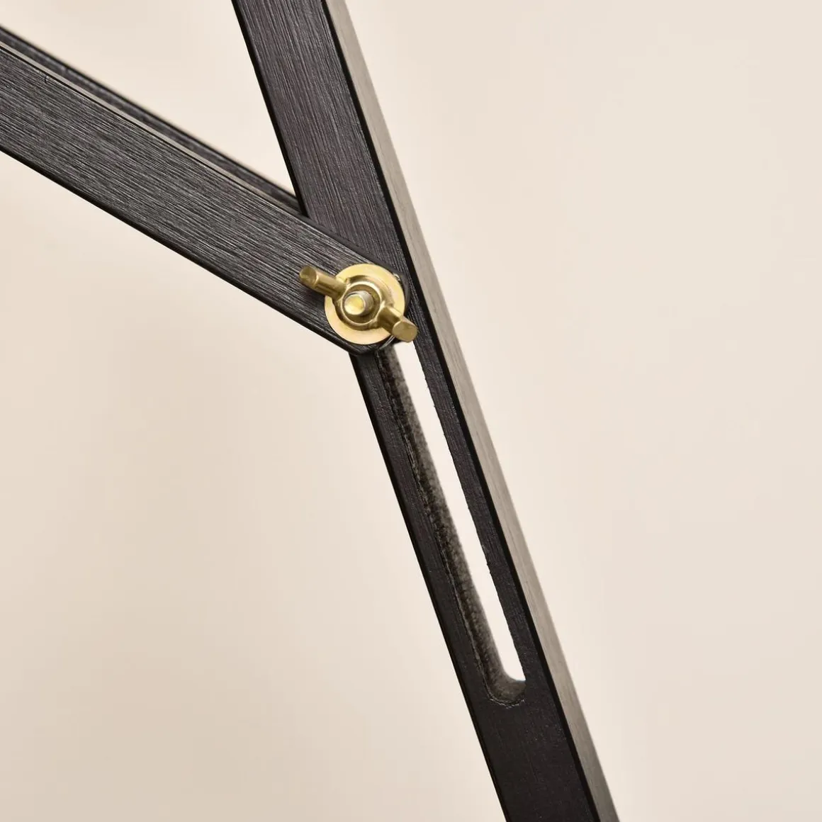 Homcom - Caballete de madera con trípode Negro