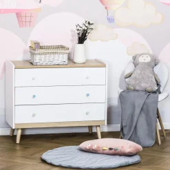 Homcom - Cajonera infantil con 3 cajones