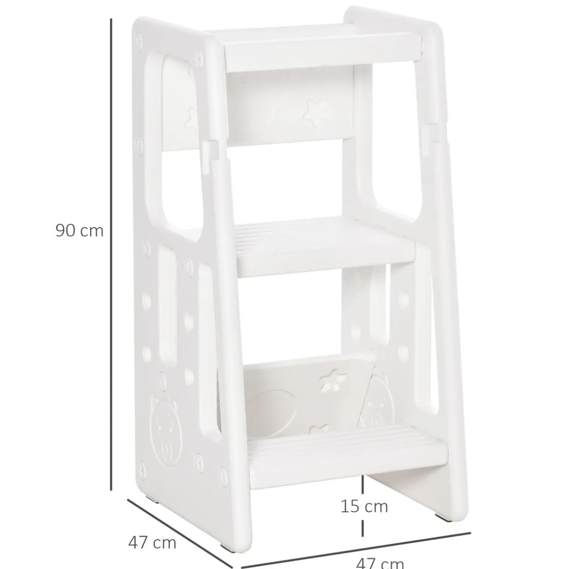 Homcom - Escalón elevador Taburete aprendizaje