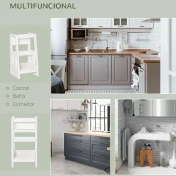 Homcom - Escalón elevador Taburete aprendizaje