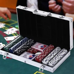 Homcom - Juego de Póker con 300 Fichas HomCom