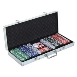 Homcom - Juego de Póker HomCom Aluminio