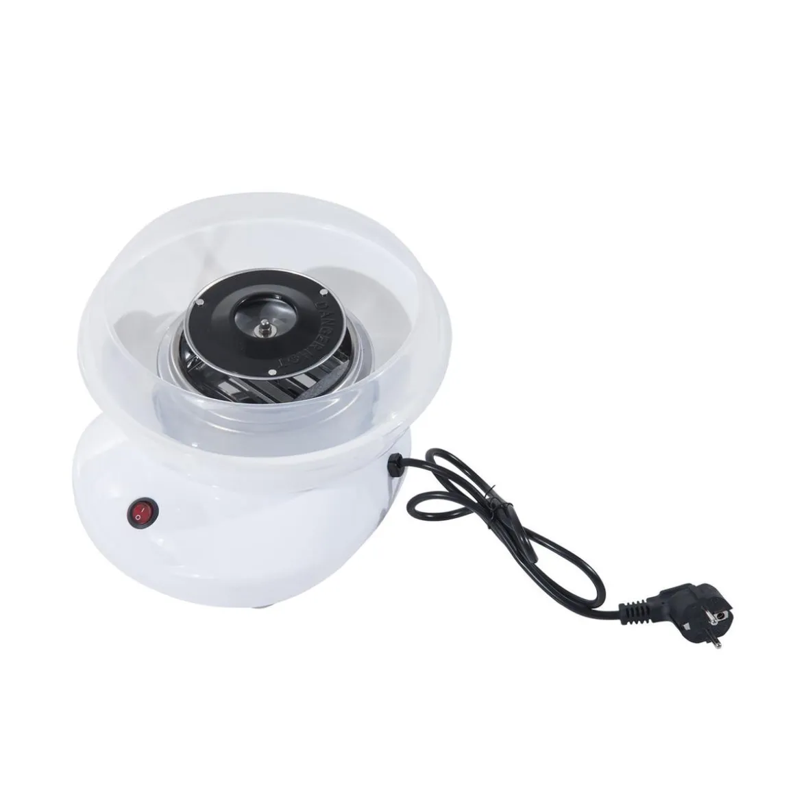 Homcom - Máquina Blanca de Algodón de Azúcar