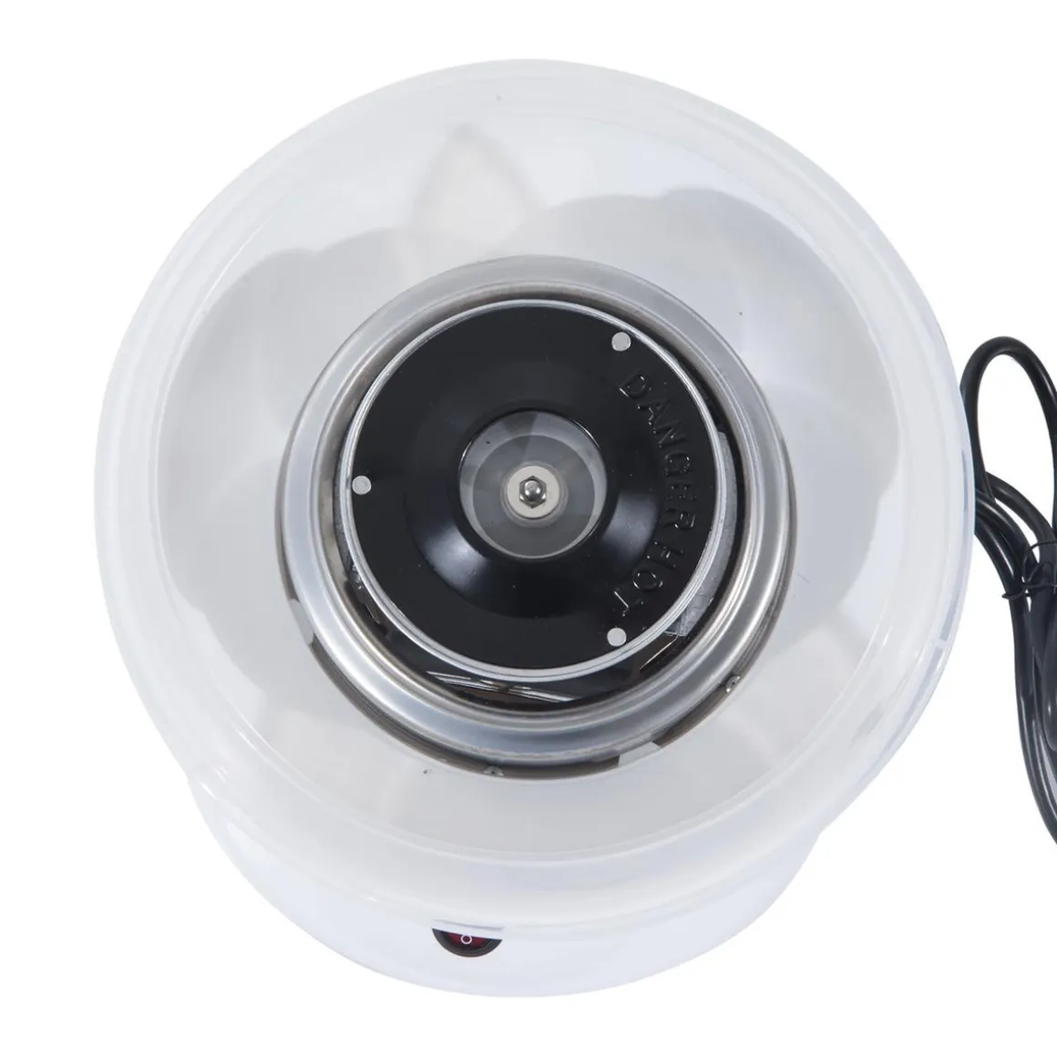 Homcom - Máquina Blanca de Algodón de Azúcar