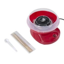 Homcom - Máquina Roja de Algodón de Azúcar