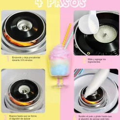 Homcom - Máquina Roja de Algodón de Azúcar