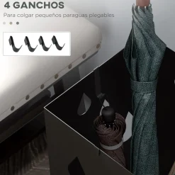 Homcom - Paragüero Negro