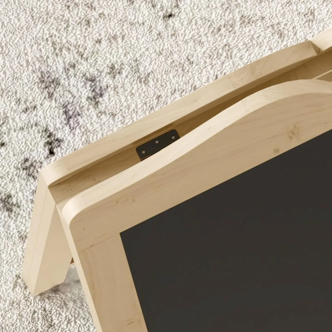 Homcom - Pizarra caballete doble con tizas y plantillas