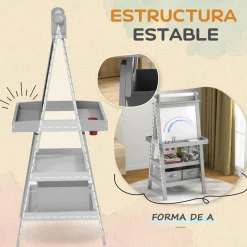 Homcom - Pizarra doble cara con caballete