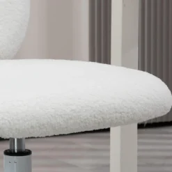 Homcom - Silla infantil de borreguito Blanco