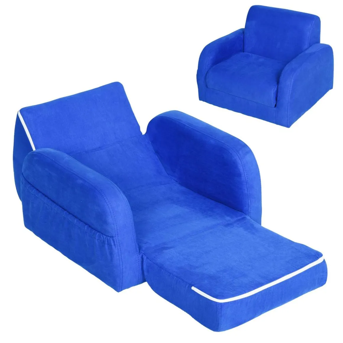 Homcom - Sillón cama infantil 2 en 1