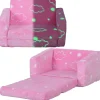 Homcom - Sillón infantil Rosa brilla en la oscuridad