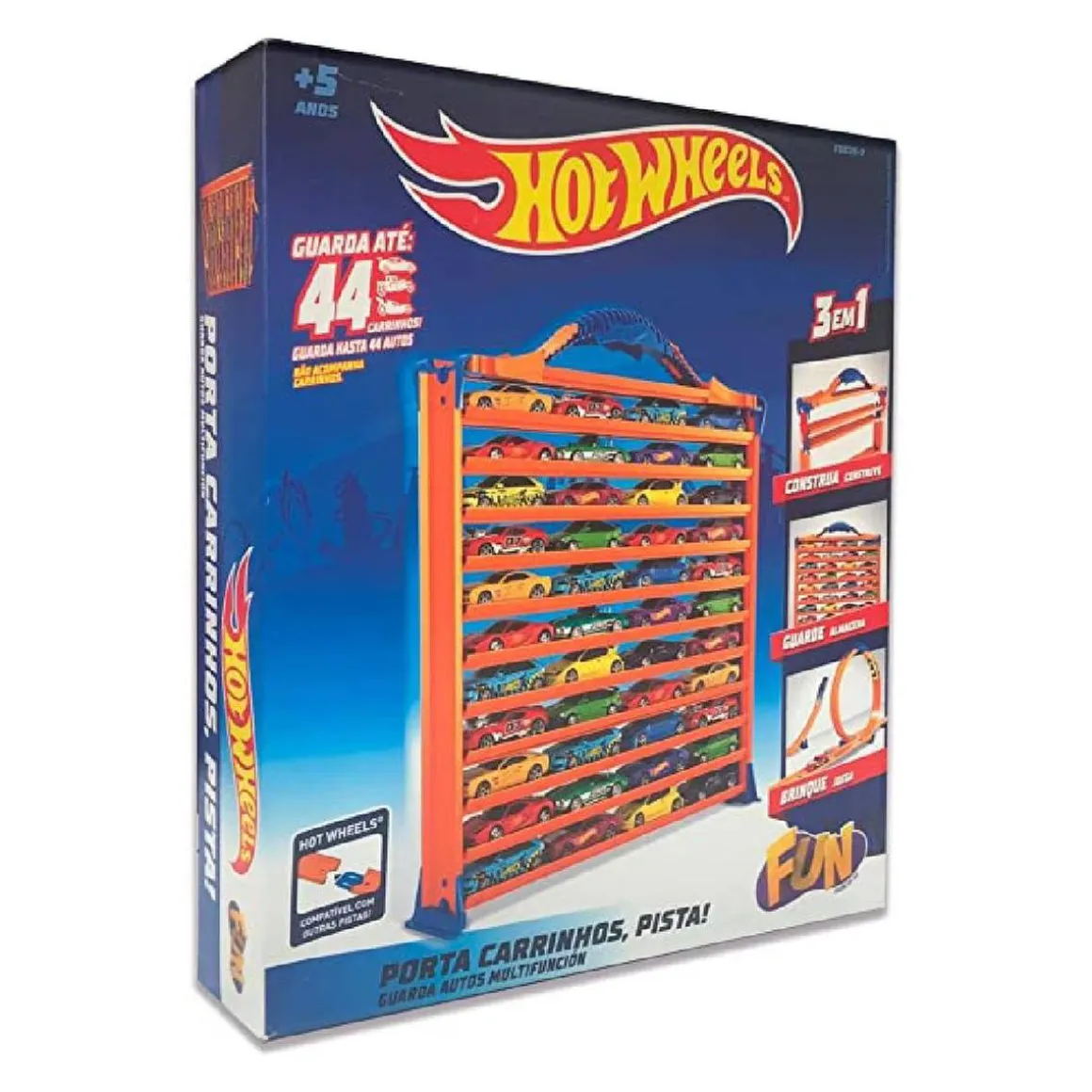 Hot Wheels - Maletín portacoches 3 en 1