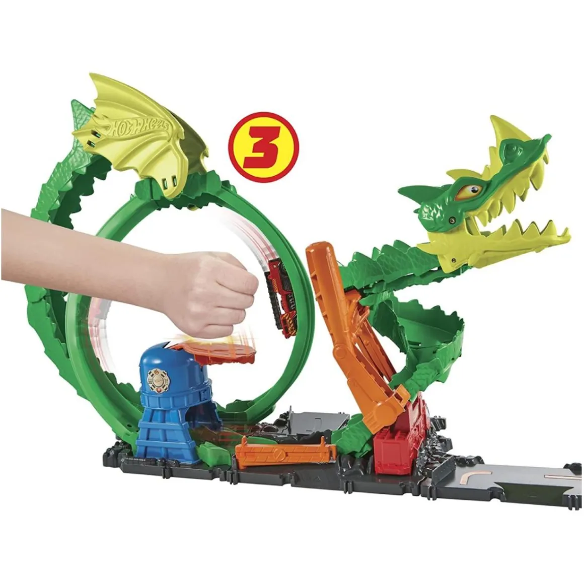 Hot Wheels - Pista dragón furioso en la ciudad