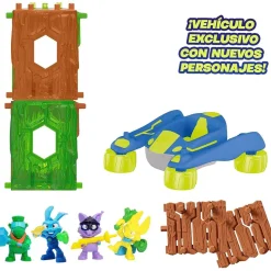 IMC Toys - Action Figure Pack con figuras, vehículos, troncos y accesorios para aventuras