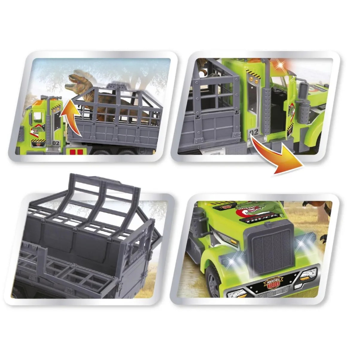 Invincible Heroes - Camión con dinosaurio