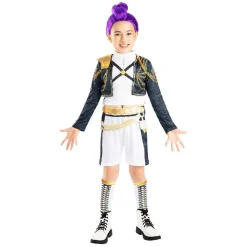 K-pop Demon Hunters - Disfraz Rumi Golden Deluxe - Talla XS (5-6 años)