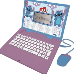 Lexibook - Ordenador portátil educativo bilingüe Disney Stitch