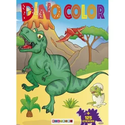 Libro infantil con actividades para colorear + 125 pegatinas interactivas (Varios modelos)