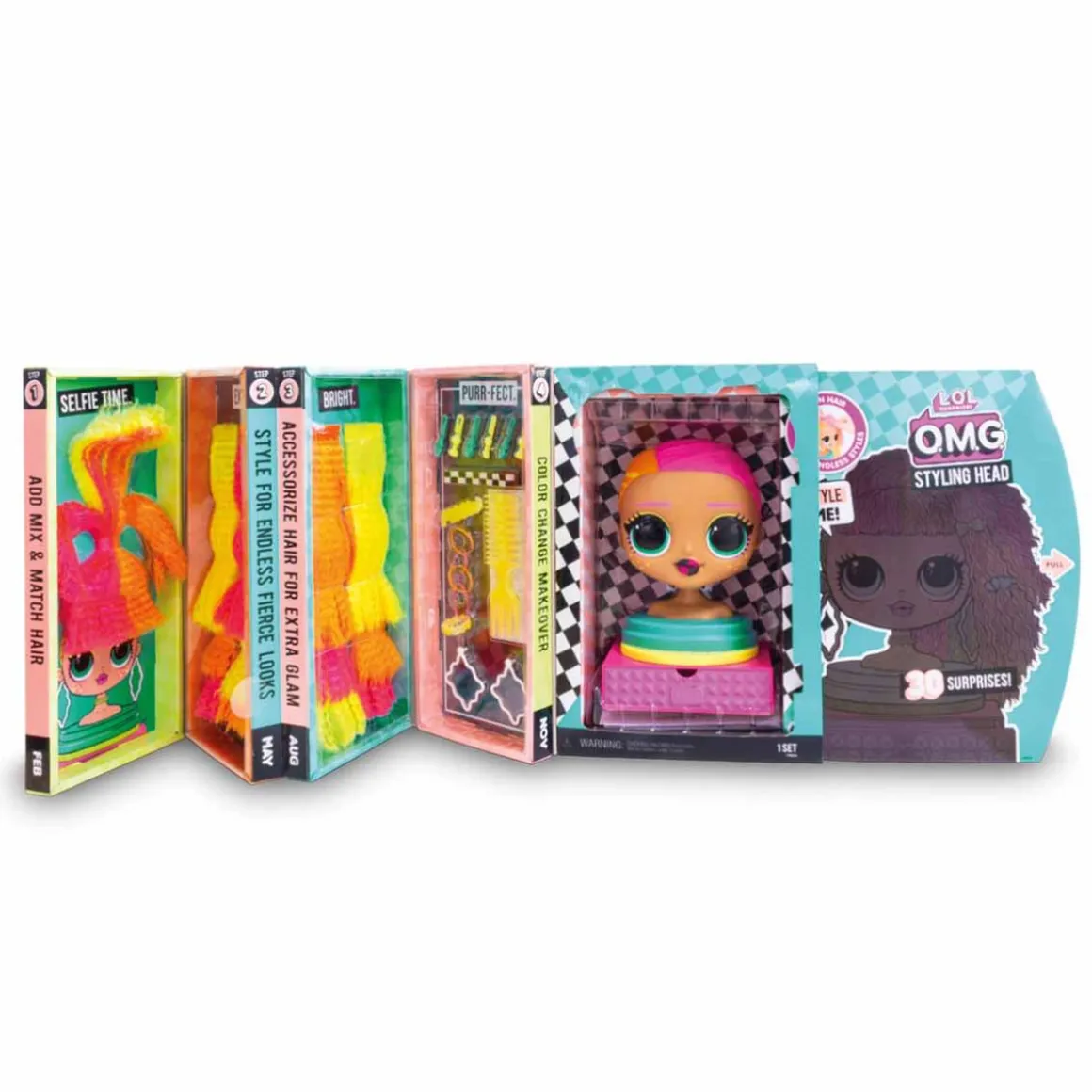 LOL Surprise - Fashion Styling Head Neonlicious