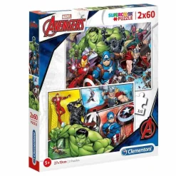 Los Vengadores - Puzzle 2x60 piezas