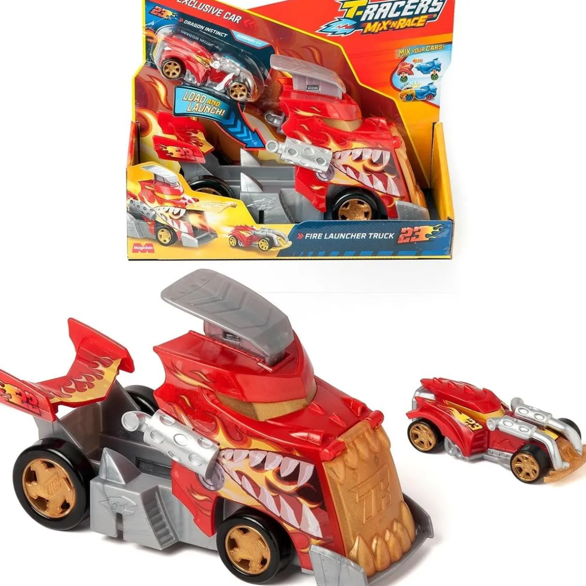 Magic Box - T-Racers Mix N' Race Fire Launcher Truck ㅤ