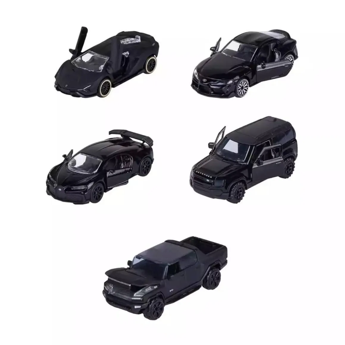 Majorette - Pack 5 Coches Black Edition