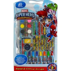Marvel - Kit de pintura y colores Marvel Super Hero Adventures, 80 piezas
