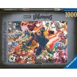 Marvel - Puzzle 1000 piezas Marvel Villainous: Ultron, rompecabezas de calidad ㅤ