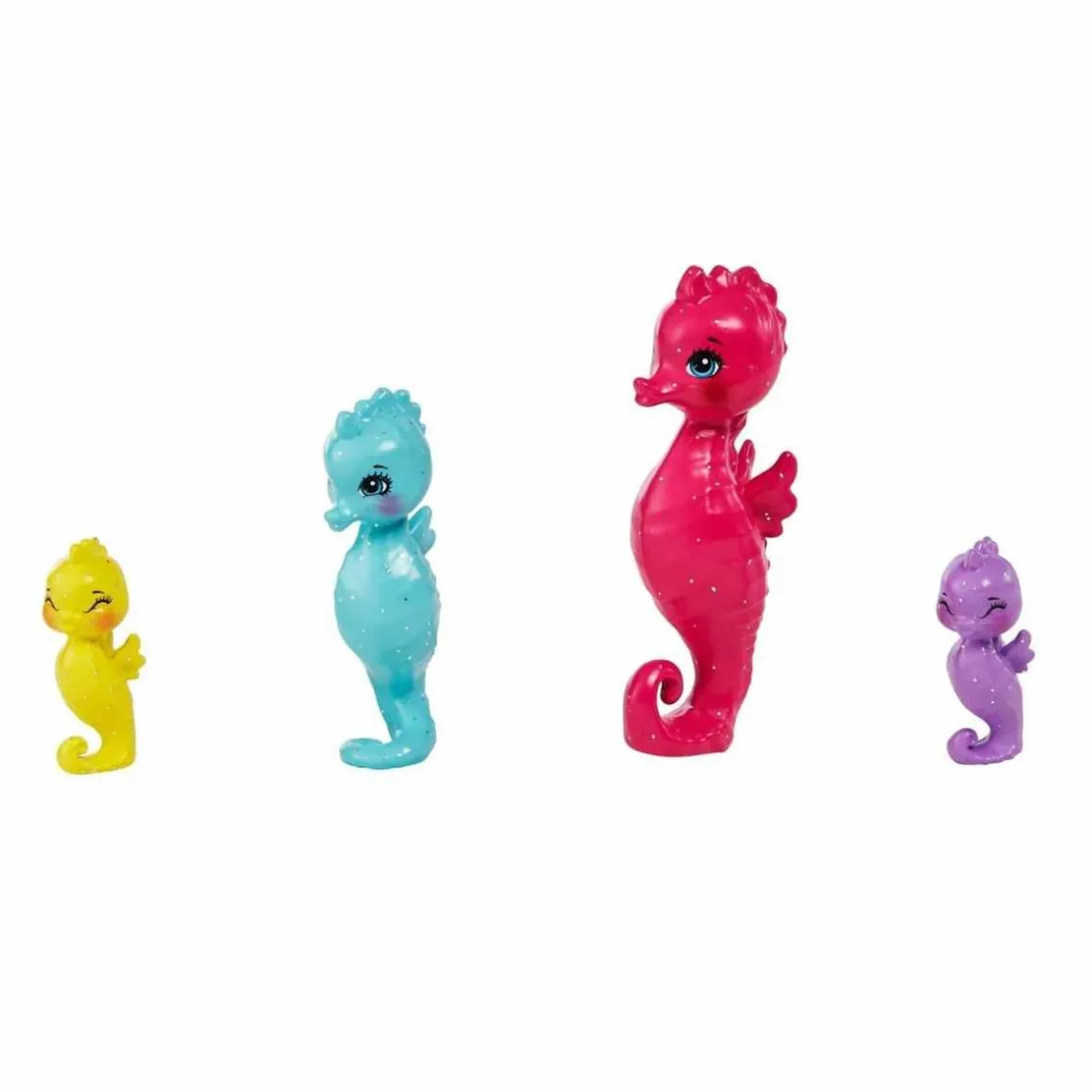 Mattel - Enchantimals - Ocean Kingdom muñeca Sedda Sea Horse con familia de caballitos de mar ㅤ