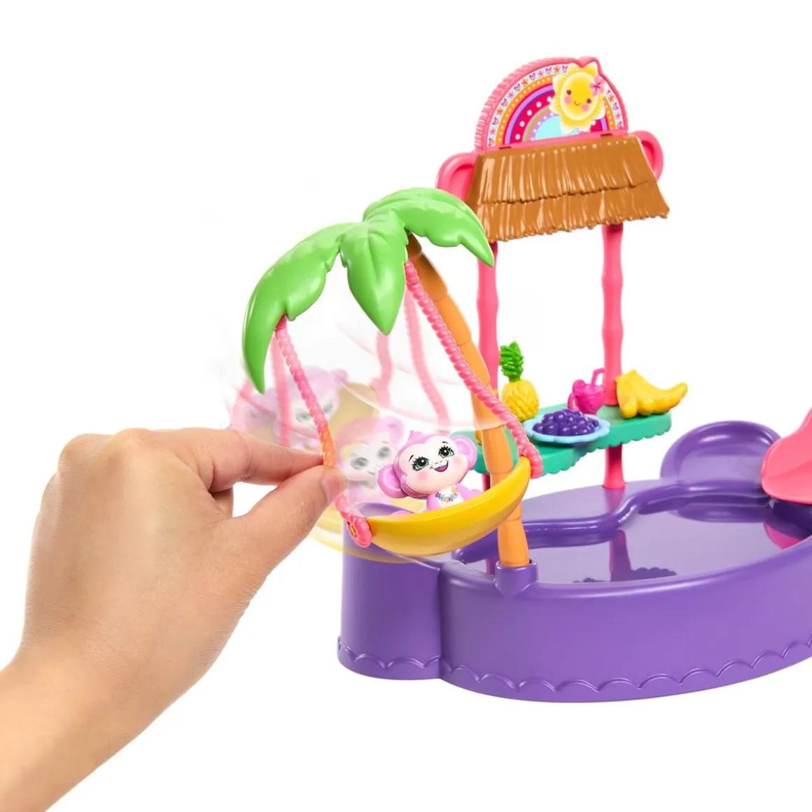 Mattel - Enchantimals - Piscina infantil con tobogán y figuras ㅤ