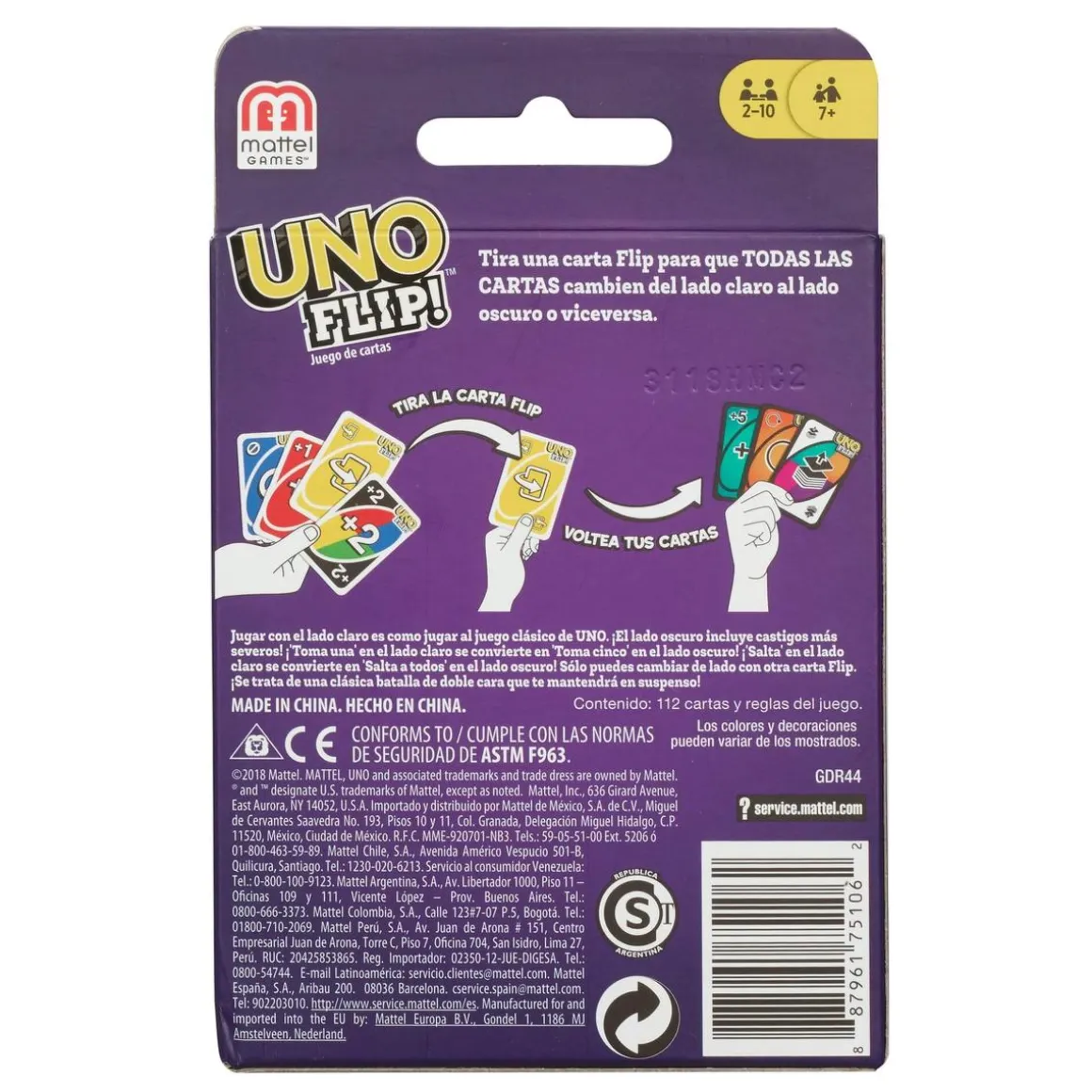 Mattel Games - Uno Flip! - Juego de Cartas