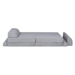 MeowBaby - Sofá de pana Premium infantil gris