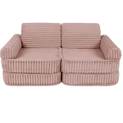 MeowBaby - Sofá Infantil Churros Pocket Plus Color Rosa Ruby Chocolate