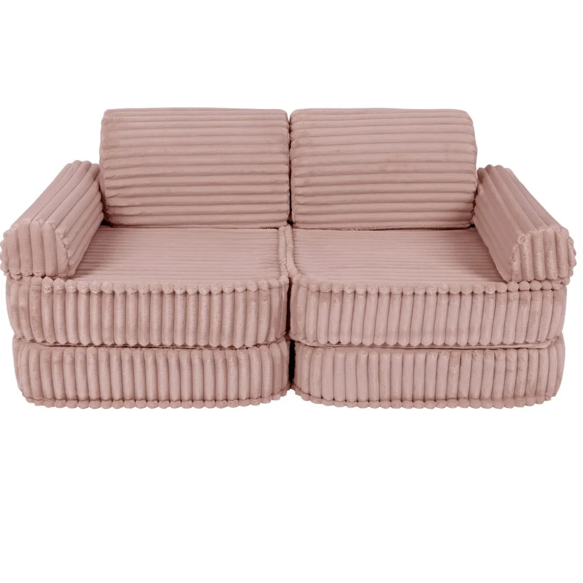 MeowBaby - Sofá Infantil Churros Pocket Plus Color Rosa Ruby Chocolate