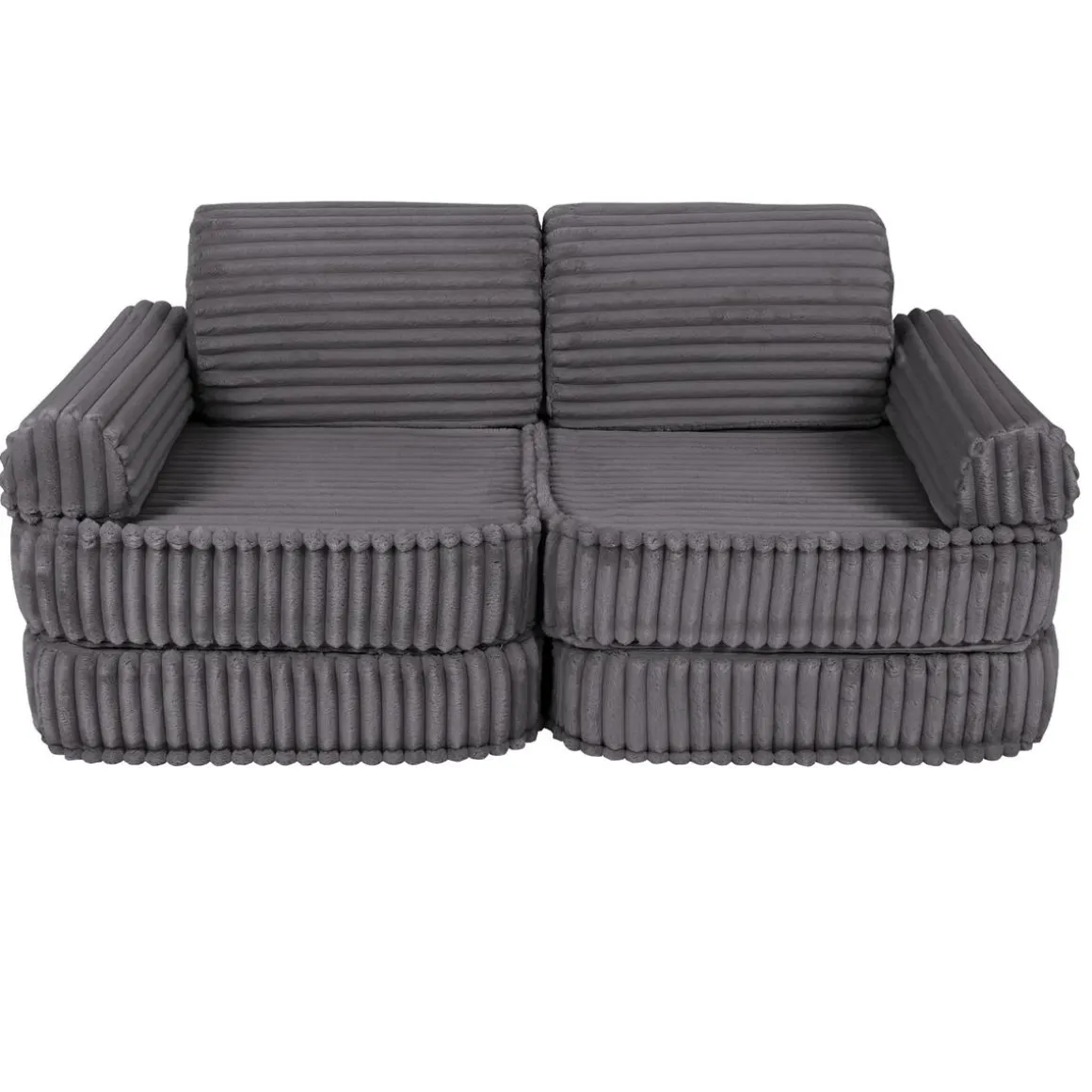 MeowBaby - Sofá Infantil Churros Pocket Plus Color Gris Jurassic