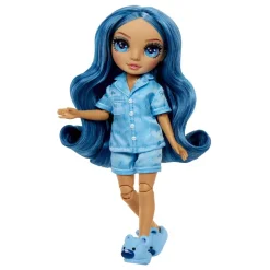MGA - Rainbow High Junior High PJ Party Muñeca Skyler Blue ㅤ