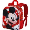 Mickey Mouse - Mochila Preescolar 3D Compacta Roja ㅤ