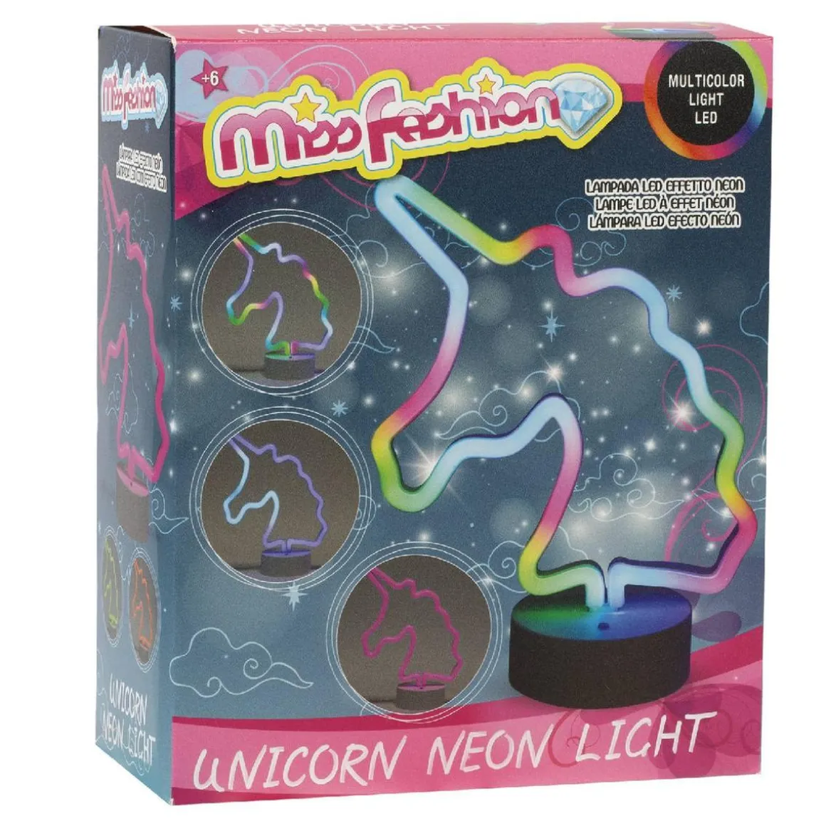 Miss Fashion - Lámpara LED Unicornio