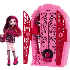 Monster High - Muñeca Skulltimate Draculaura con armario y accesorios