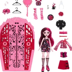 Monster High - Muñeca Skulltimate Draculaura con armario y accesorios