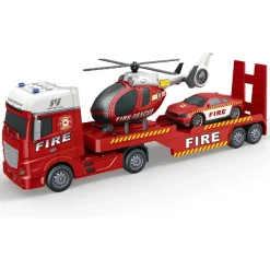 Motor & Co - Camión de rescate con helicóptero y coche (varios modelos)