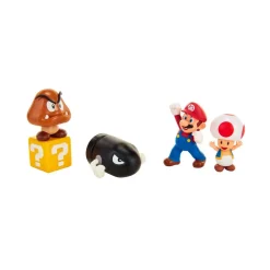 Nintendo - Super Mario - Set Diorama Dehesa Bellotera con 4 Figuras y 1 Accesorio ㅤ