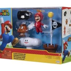 Nintendo - Super Mario - Set Diorama Nube Super Mario Nintendo con Figuras ㅤ