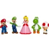 Nintendo - Super Mario - Super Mario: Set de 5 figuras variadas de 6,5 cm ㅤ